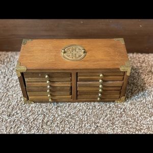 Vintage Wooden Coaster Set